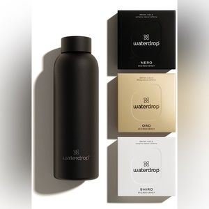 NIB. WATERDROP – Microenergy Steel Water Bottle Set